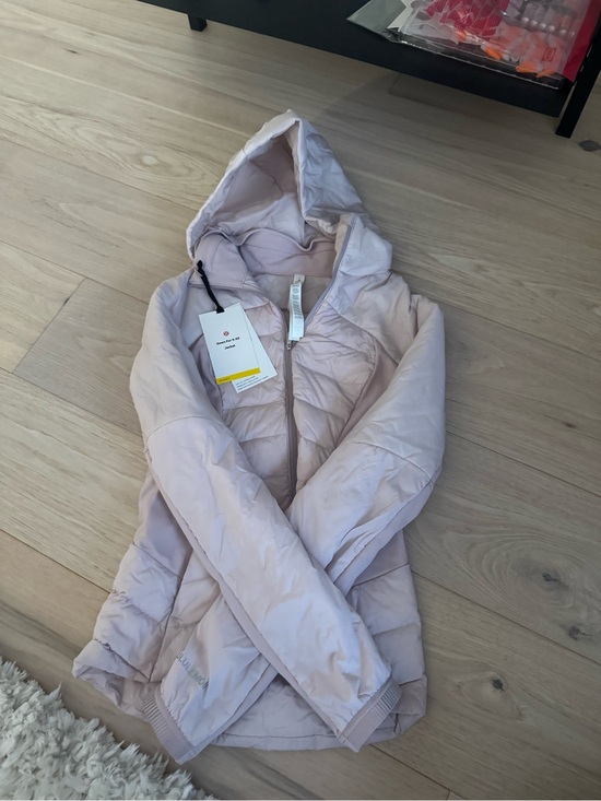 lululemon athletica Jackets & Blazers - Lululemon NWT Mid warmth Light Pink Hooded Puffer Jacket